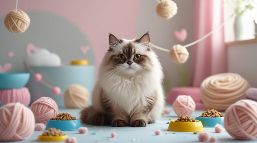 Leonardo_Phoenix_10_A_cute_fluffy_ragdoll_cat_sitting_in_a_bri_1